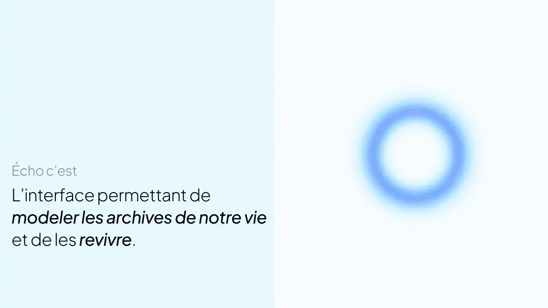 Écho - Design fiction